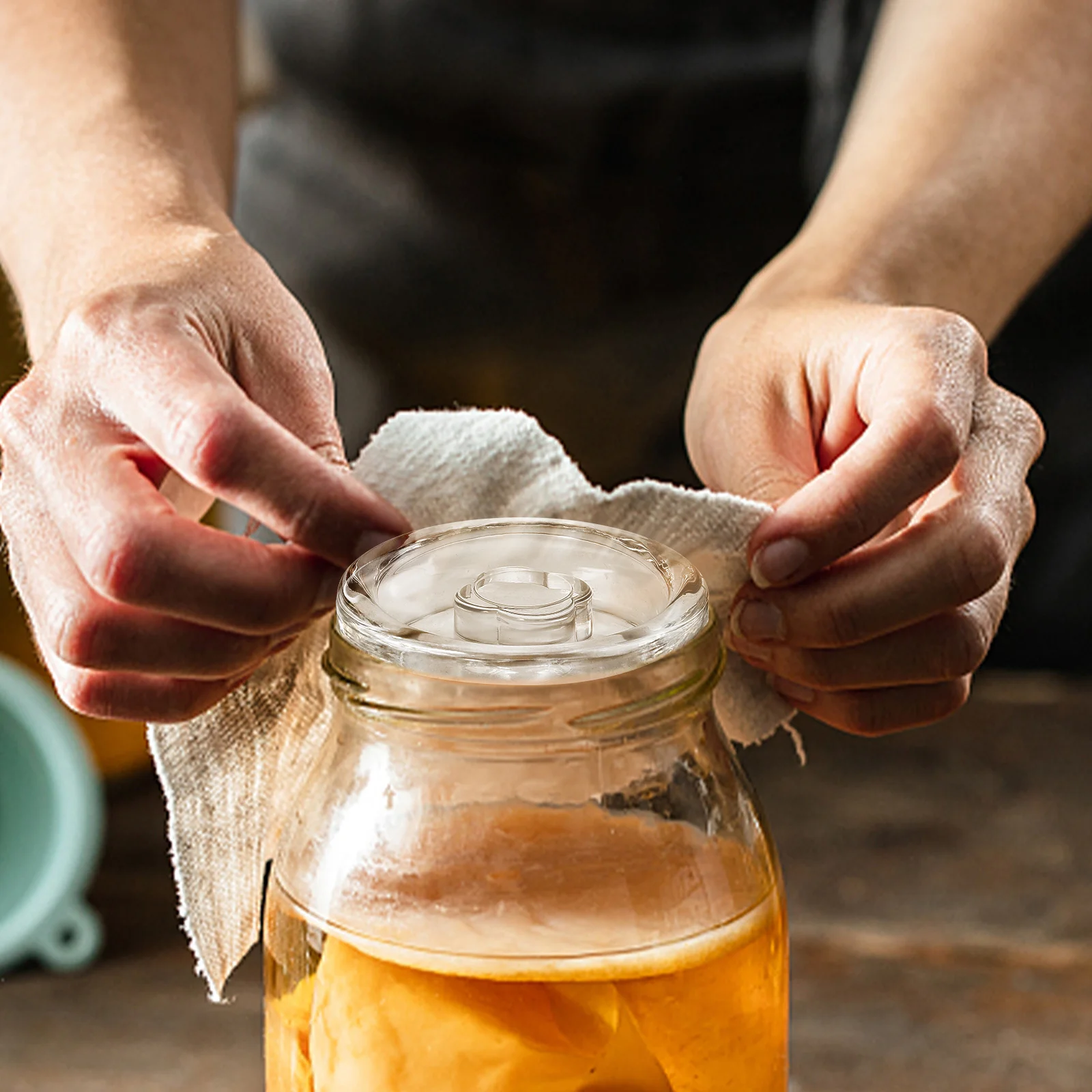 Barattolo Per Fermentazione GEFU NATIVO Da 1 Litro - Con Peso In Vetro E Valvola, Per Crauti Barattolo Per Fermentazione GEFU NATIVO Da 1 Litro - Con Peso In Vetro E Valvola, Per Crauti