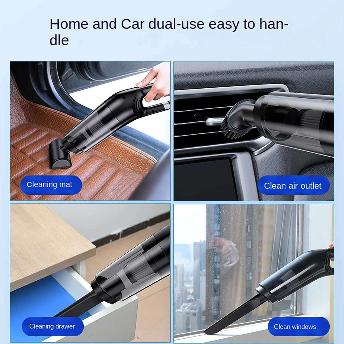 Handheld USB Charging Portable Home Car Wireless Cleaning Vacuum Cleaner, High-power Suitable For Dust And Pet Hair 5