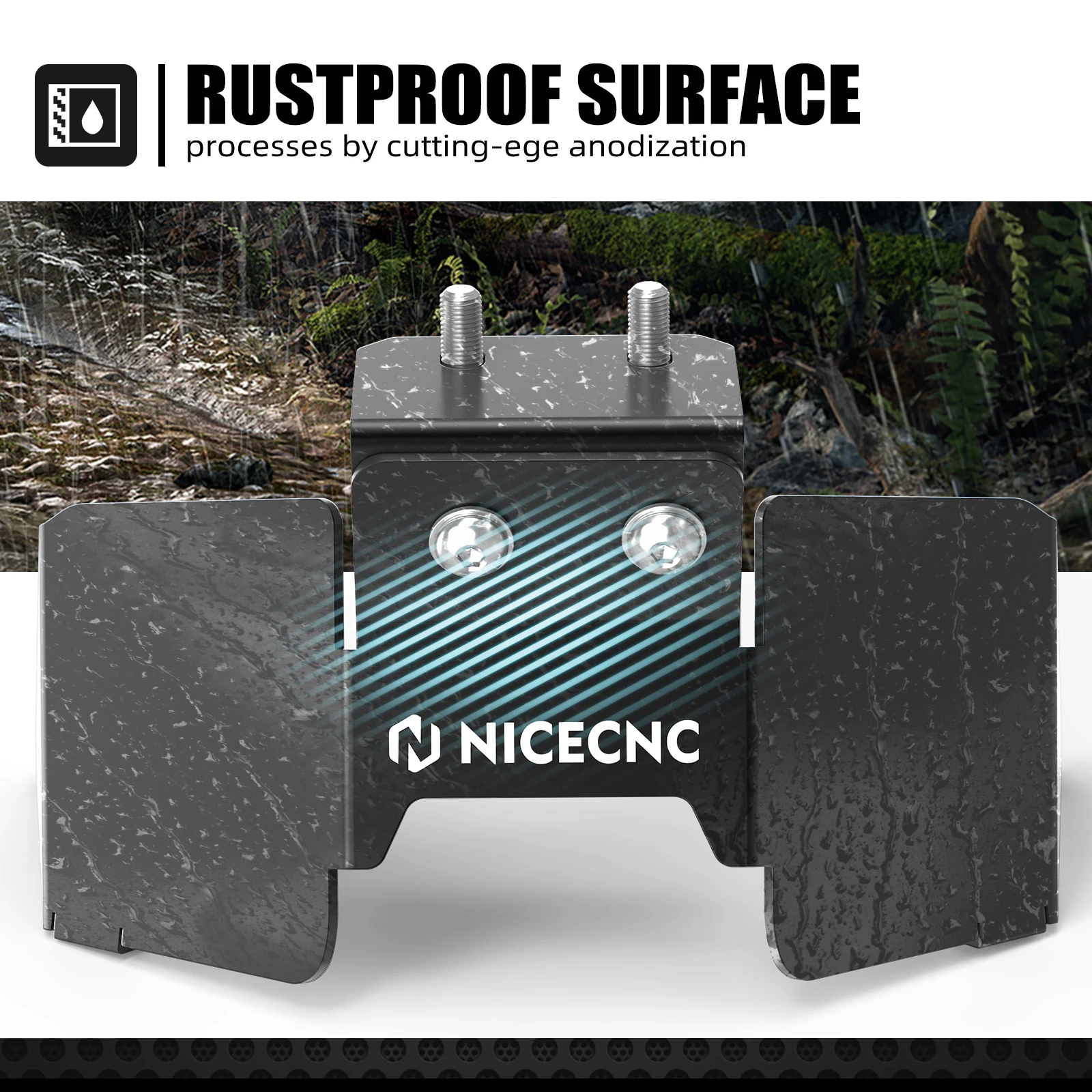 NICECNC 53MM Rise Batterieschloss aus Aluminium für Surron Light Bee X Elektro-Dirtbike, passend für Segway X160 X260 2024 2025 – Detail 4