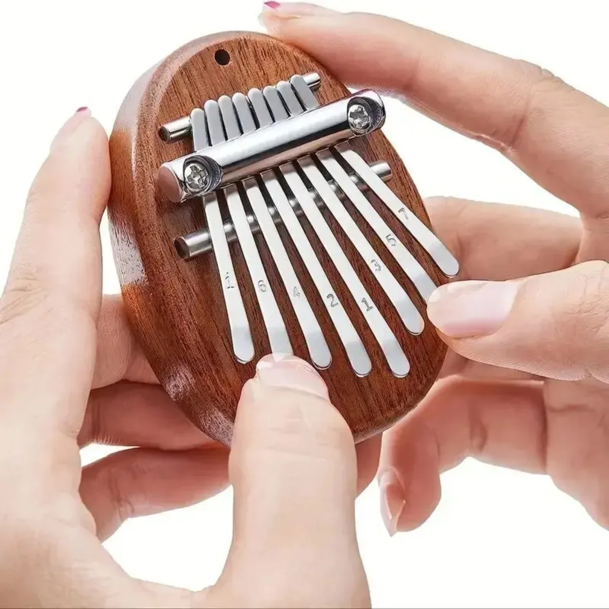 

New Mini Kalimba 8 Key Thumb Piano 1 Pack Water Drop Style Cute Instrument Portable Marimba Musical Good Accessory Pendant Gift