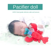 

Newborn Baby Pacifier Silicone Cute Cartoon Animals Shape Pacifier Detachable Doll Babies Outing Sleeping Pacify Tool Baby Toys