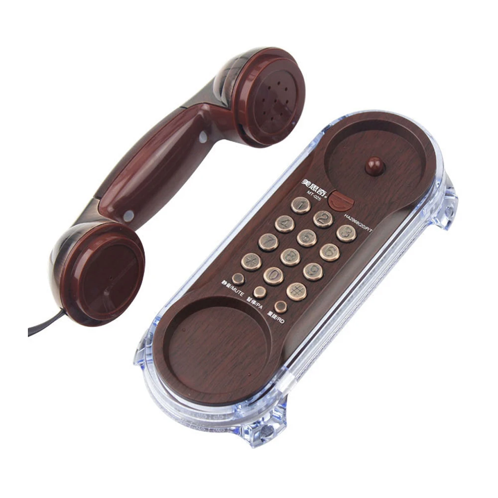 Description Picture 4 of itemSmall Size Trimline Corded Phone Antique Mini Retro Wall Mounted Telephone with Light, Old Fashion Classic Vintage Telephone