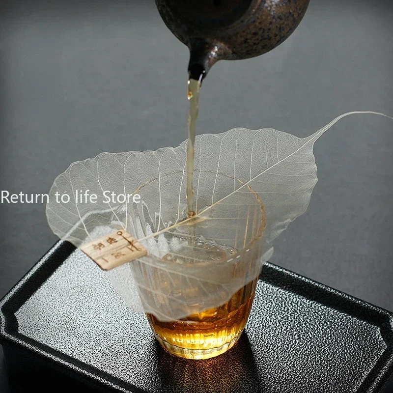 Bodhi Leaf Tea leak Zen Natural Leaf Filter Tea filter Ceremony accessories Strainer Bookmark