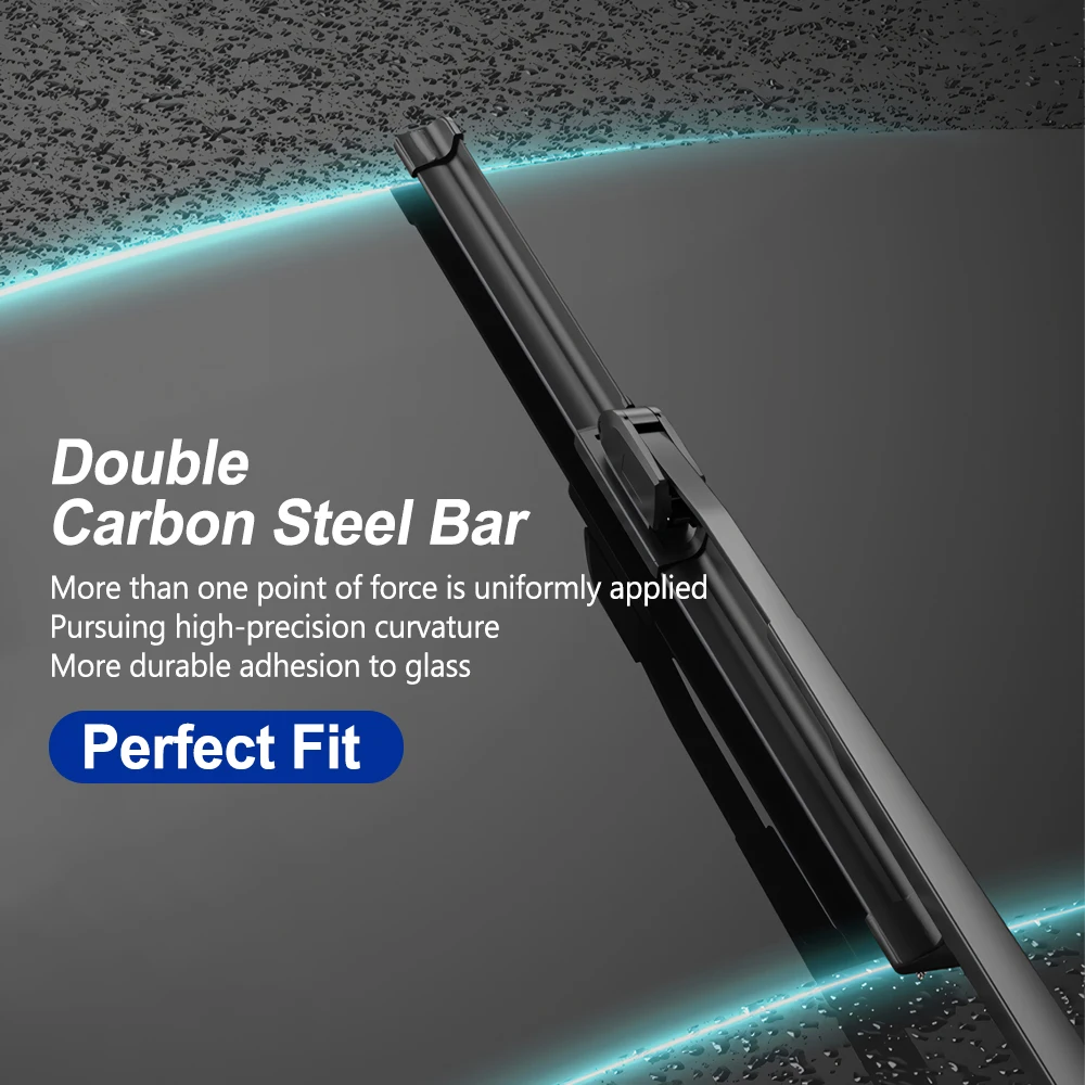 For Nissan Juke 2013-2024 Wiper Front Wiper Blades 2pcs HD Quiet Durable Automotive Wiper Windshield Windscreen Accessories 3