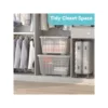 Stackable and Nestable Storage Boxes with Lids and Secure Latching Buckles, Large Storage Container (Clear, 72Quart-6Pack) 6