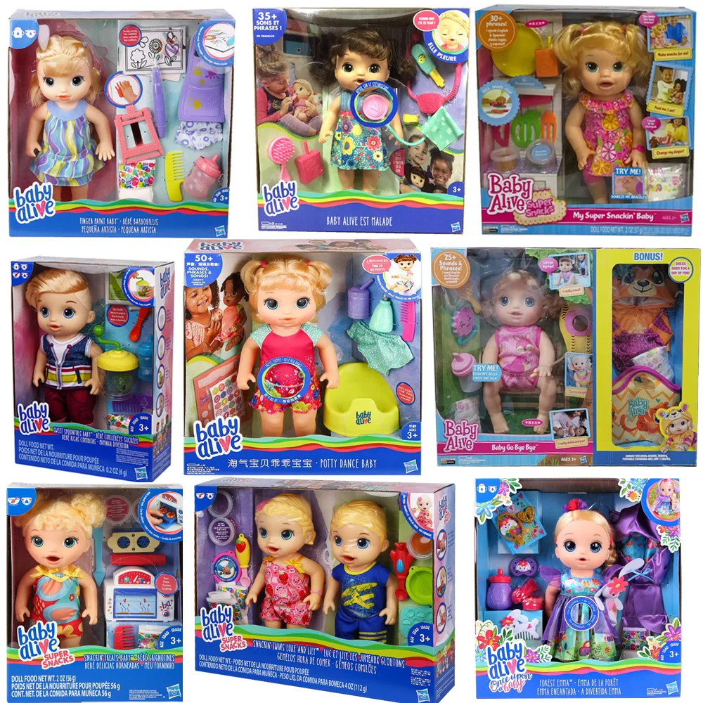 Hasbro Naughty Baby Smart Interactive Dolls Can Feed and Talk Girls Play House Toys Children\'s Birthday Gifts Baby Alive Reborn