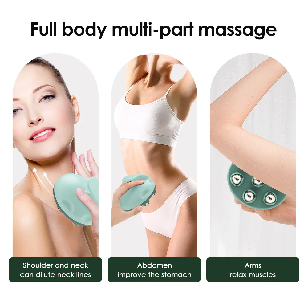 Handheld Ball Massager Muscle Relaxation Slender Waist Beautiful Legs  Magnetic Body Beauty Meridian Brush Kneads Abdomen