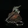 New 7cm World of Warcraft Weapon Keychain Shadowmourne Axe Azeroth Game Peripheral Metal Model Keychain Ornament Craft Gift Toys 2
