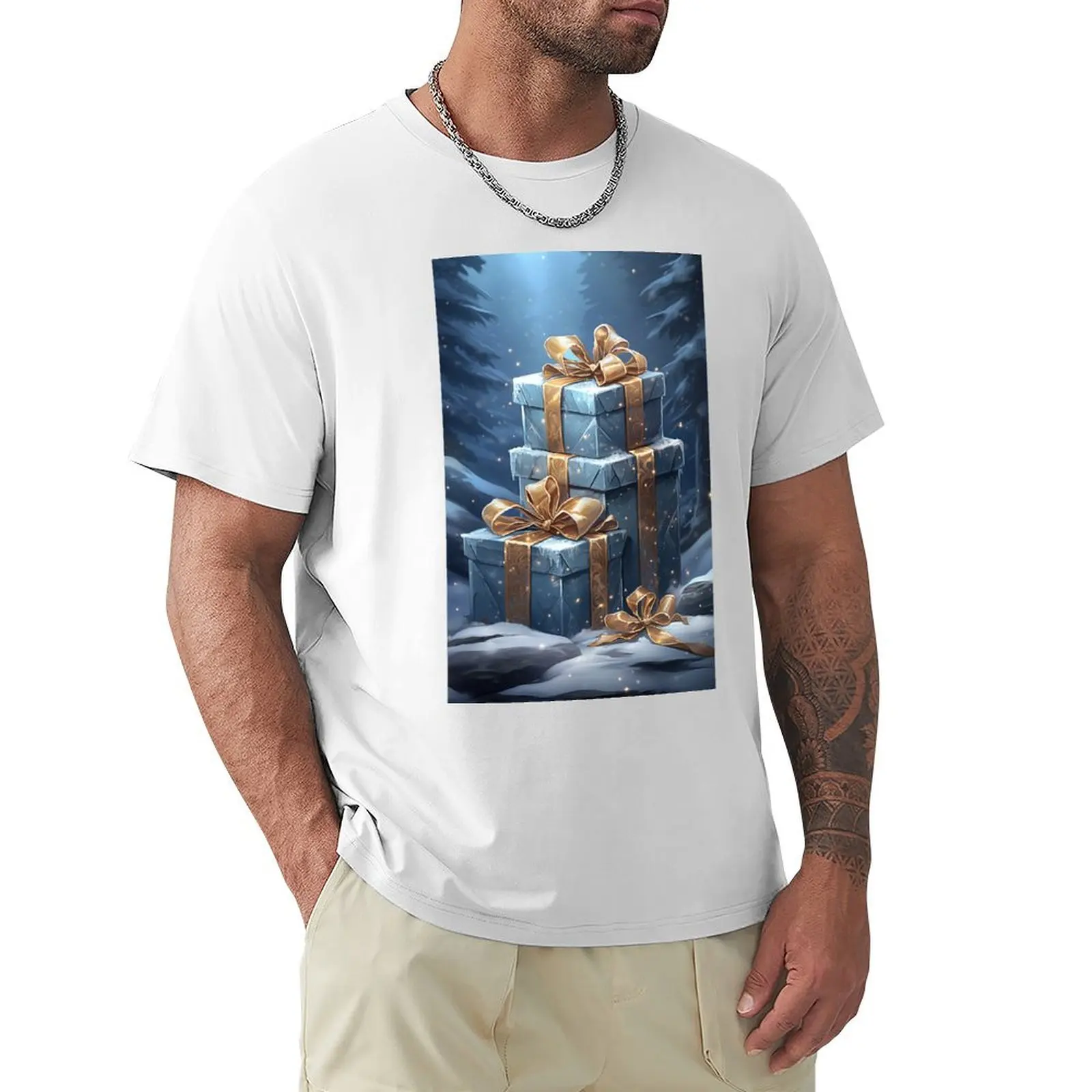 

Enchanted Winter Giftscapes T-Shirt cute tops Blouse plain white t shirts men