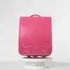 Japan elementary school students schoolbag spine protection children's shoulders backpack 3-6 grades girls PU leather School Bag 1