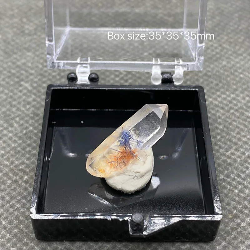 100% Natural Brazilian dumortierite Crystal Healing Crystal (can be used as a pendant)can be used as a pendant) box size:35mm