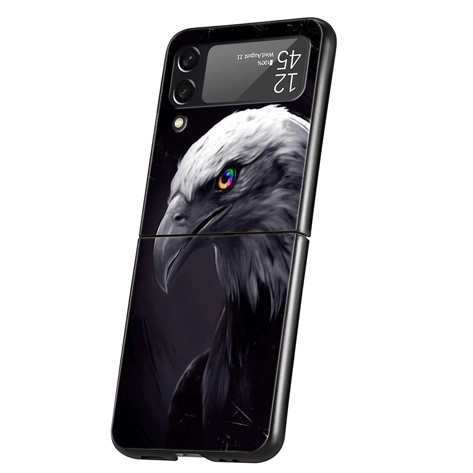Lion Tiger King Animal Design Hard Cover Phone Case - Black