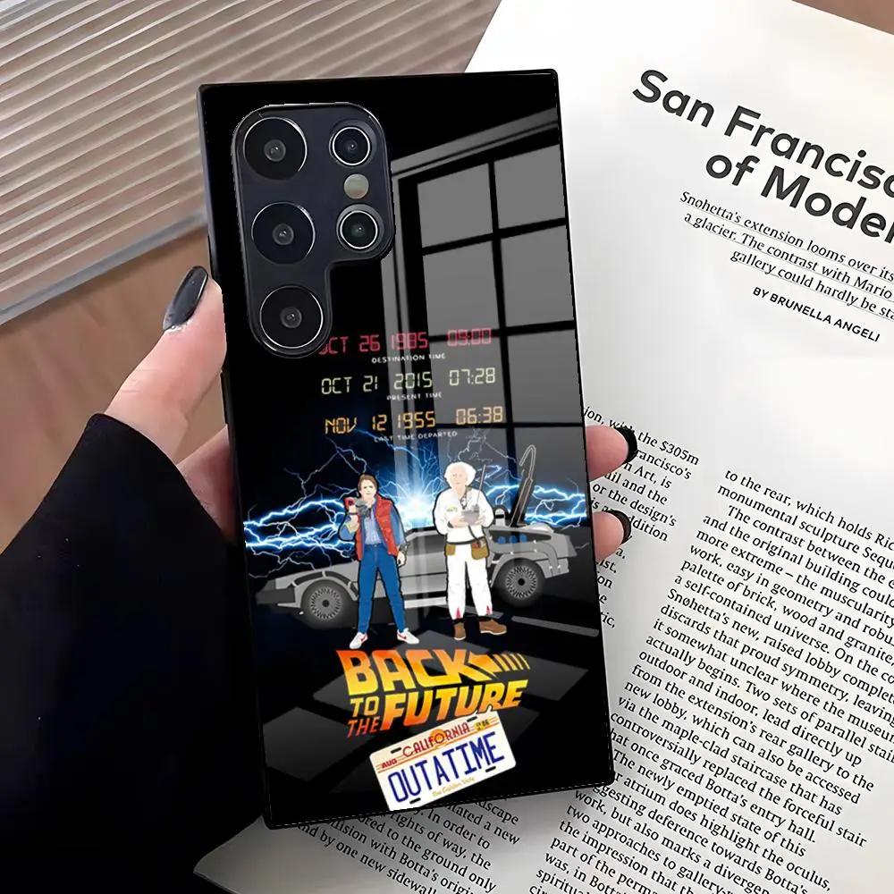 Back To The Future Themed Glass Phone Case