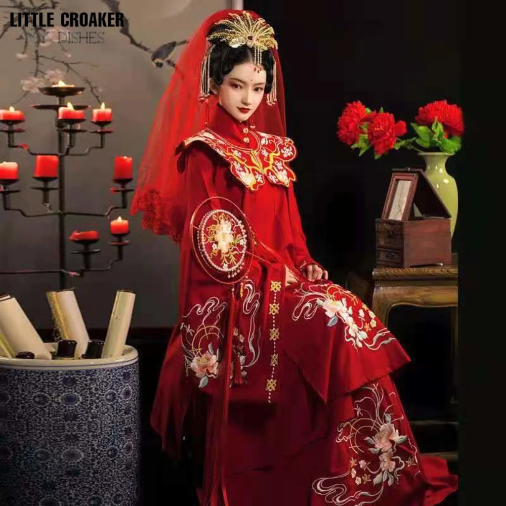 女性のための中国の伝統的な結婚式のドレス,伝統的な漢服の妖精のパーティードレス,毎日,結婚式の服