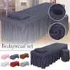 Beauty Salon Bed Sheet Salon Thick Quilting Mattress Brief Beauty Bed Skirt Bedspread With Face Hole Body Massage SPA Bed Cover 1