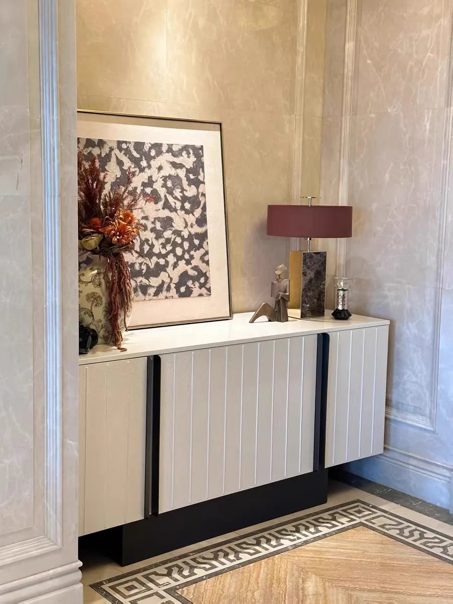 High-end Natural Marble Table Lamps Led Luxury Brown White Stone Desk Lights for Bedside Living Room Decoration Items photo review