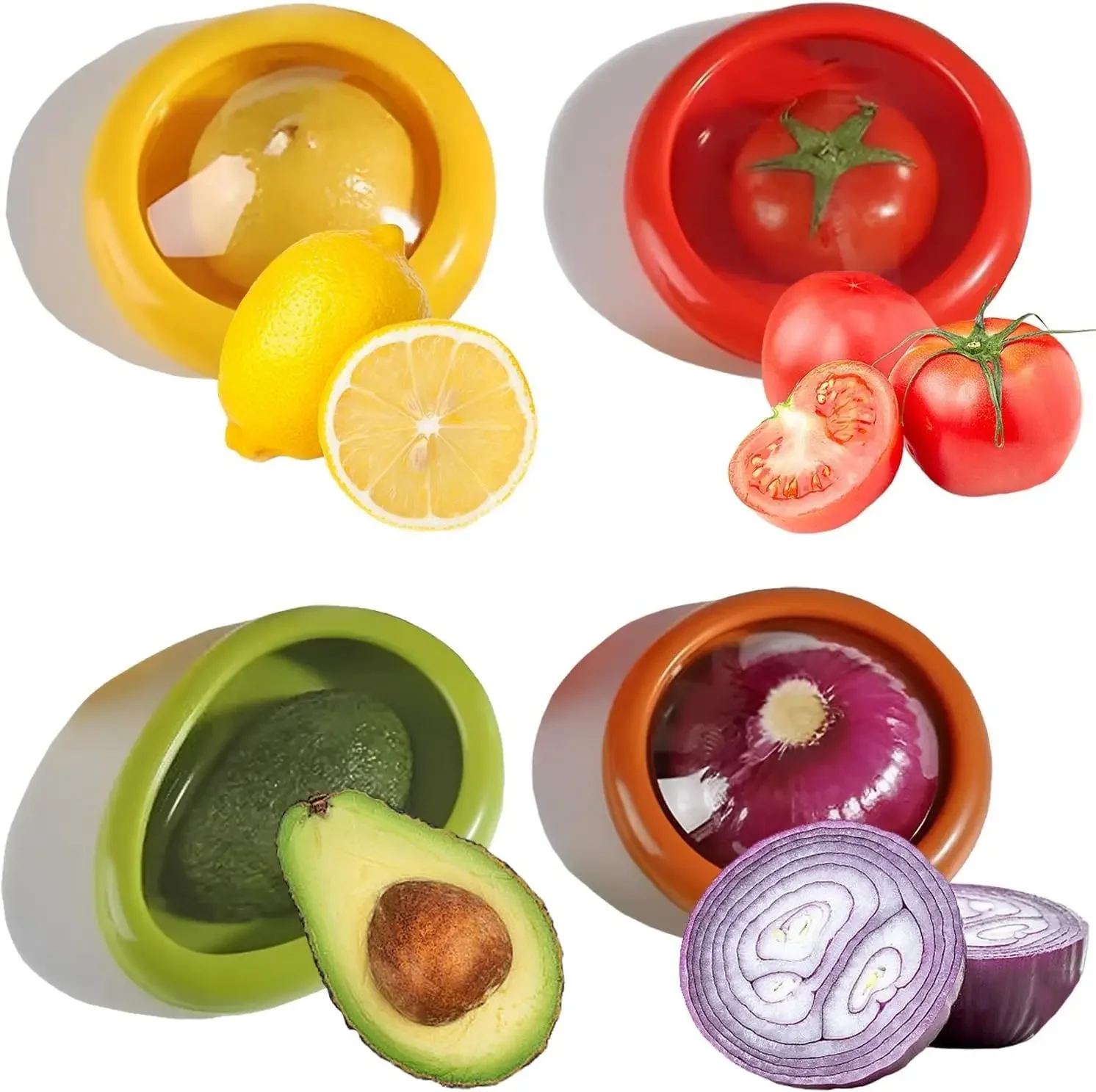 Fruit Storage Box Transparent film Fruit And Vegetable Anti-Oxidation sealed box Set for Fridge Keep Fresh