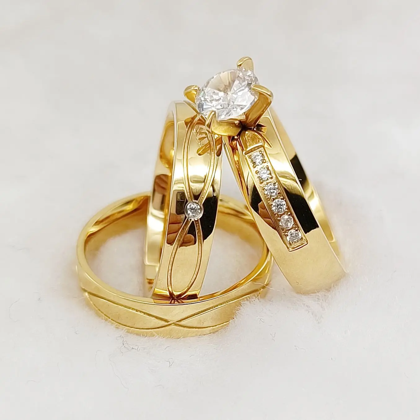 Solitaire Ring 925 Sterling Silver Women | Wedding Ring Women 24k Original Diamond  - Rings - Aliexpress