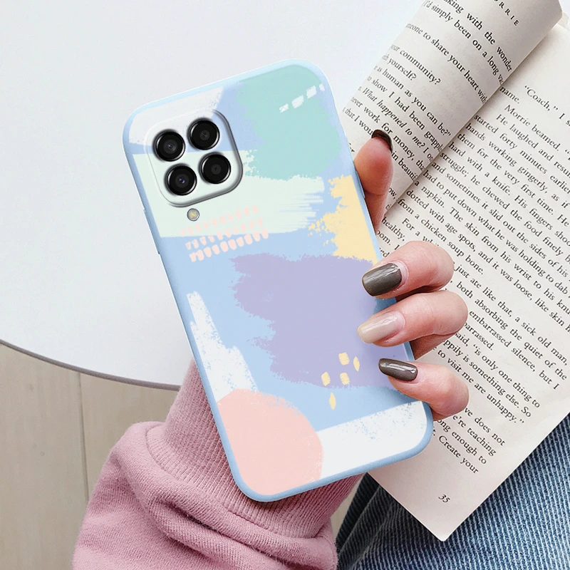 Cute Painted Soft Cover Cartoon Cat & Sunflower TPU Case