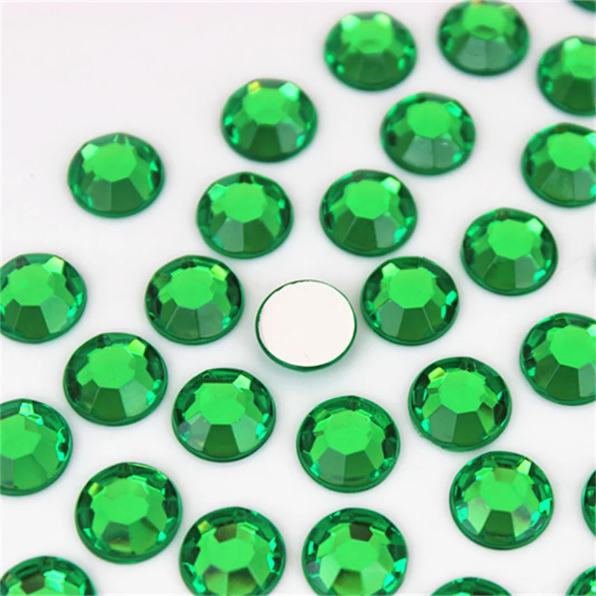 Micui 100 Stück 10 mm runde Acryl-Strass-Kristallsteine ​​mit flacher Rückseite, ohne Loch, für Kleidung, Kopfschmuck, Bastelarbeiten, Dekorationen, MC70 – Detail 8