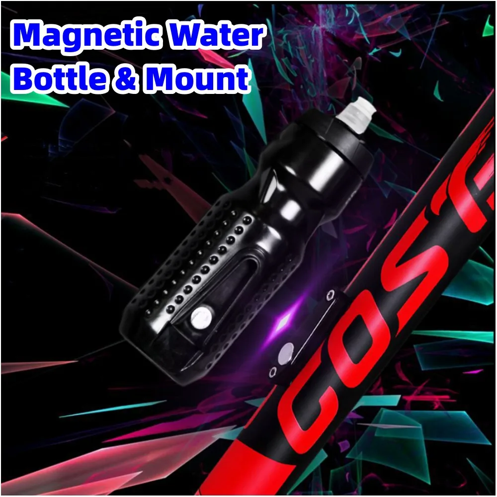 Bike Water Bottle 710ML With Magnetic Mount Leak-Proof Sports Cycling Bottle Camping Hiking Riding Kettle Bicycle Accessories view 3