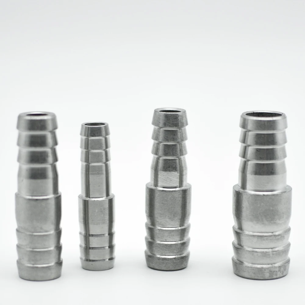 Pipe Fitting Water Pipe Fitting Hose Pipe Fitting 6 8 10 12 13 14 15 16 18 19 20-60mm Hose Barbed Reducing Straight Connector Pipe Fitting 304 Stainless Steel Water Air Fuel