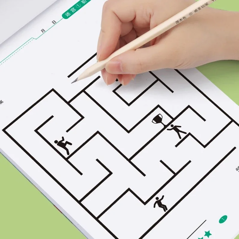 Educational Training Book Children educational training book concentration intelligence whole brain thinking development training toy baby maze game book