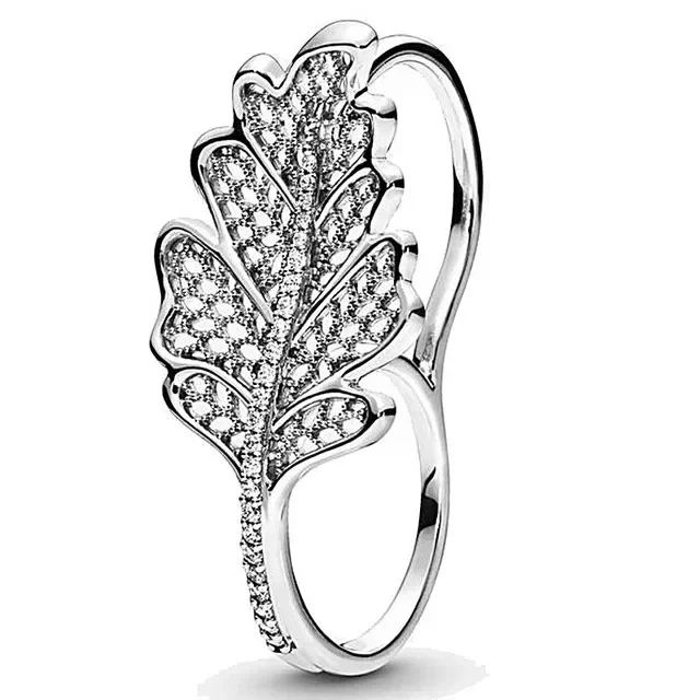 High-Quality Original 100% 925 Sterling Silver pretty Classic Sparkling Ring Personality Jewelry DIY Party Gift Women 6