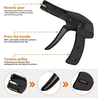 Cable Tie Toolautomatic Tensioning Cut Off For Nylon Fasteningcable And Flat Head Zip Tie With Steel Handle Strapping Tensioner 2