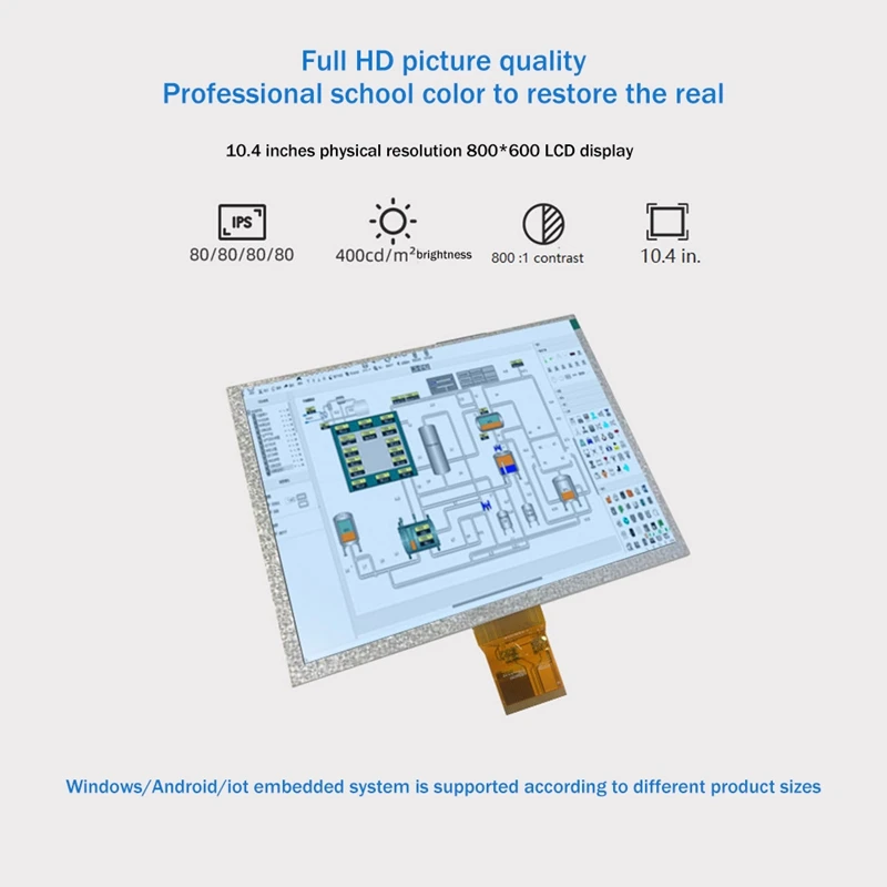 DXQ104SOM-500 IPS ֵ LCD ũ ÷ г, 10.4 ġ, 800X600