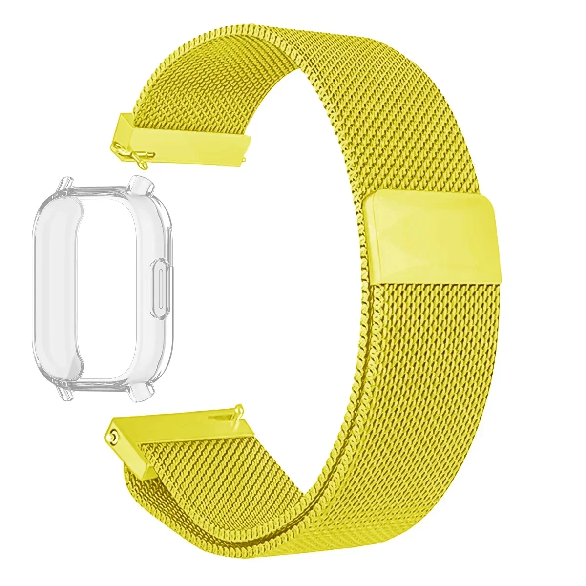 Milanese Mesh Strap with Case and Screen Protector - Premium Watchband Bracelet Accessories