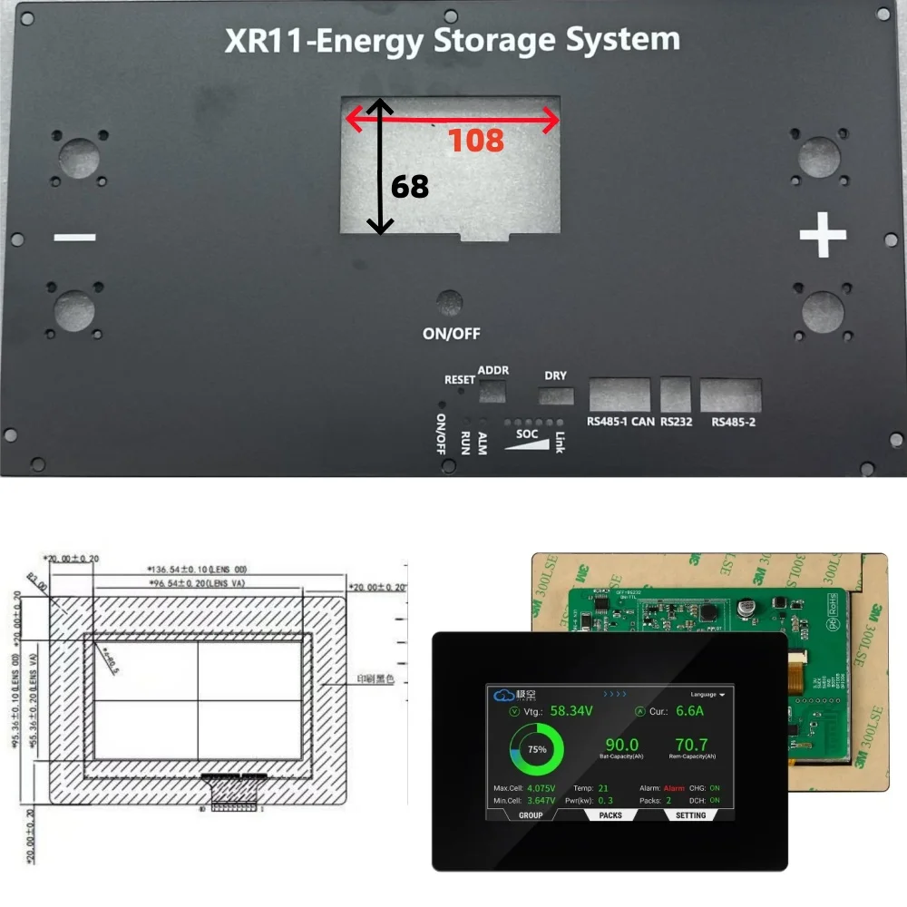 Customization V19 JK BMS Solar Home Energy Storage LiFePO4 Battery Box DIY Kit