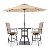 9FT Outdoor Patio Umbrella UV Protection For Garden Sturdy Structure All Weather Outdoor Umbrellas For Backyard Pool Holidays 1