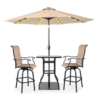9FT Outdoor Patio Umbrella UV Protection For Garden Sturdy Structure All Weather Outdoor Umbrellas For Backyard Pool Holidays 1