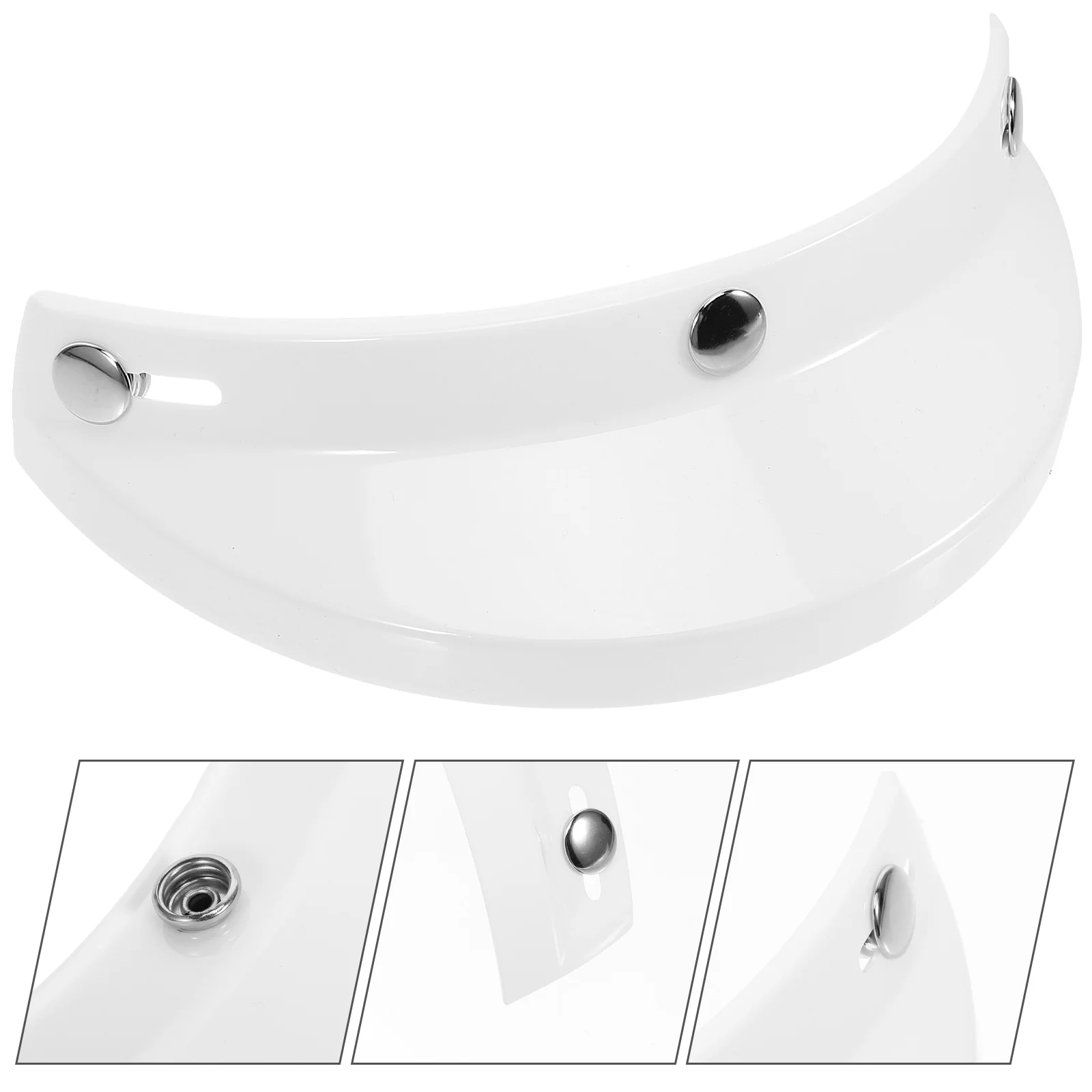 

Motorcycle Helmets Hat Brim Outdoor Visor Replacement Cyclist Bike Mask Supply Cycling Rain Protector White