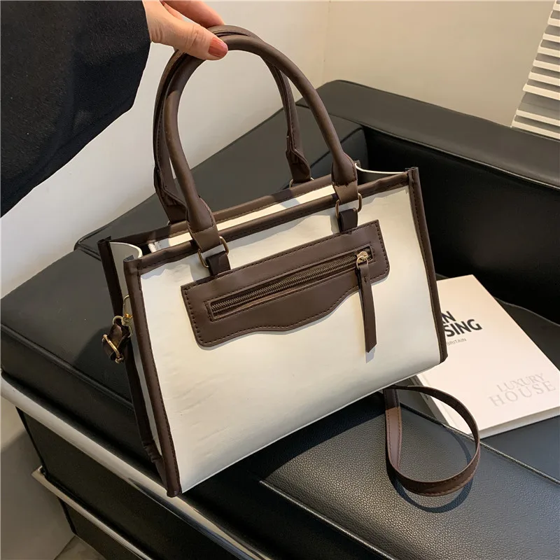 

Women's Bag PU Leather Shoulder Female Design Handbags For Women Fashion Ladies Vintage Flap Casual Korean Simple Crossbody Bag