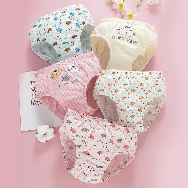 Children Underwear 5Pcs/Set Children Underwear For Girls Cotton Soft Briefs