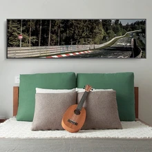 Vintage Nurburgring Rally Road Sport Car Track Forest Landscape   Art Poster Canvas Painting Wall Print Picture Room Home Decor 
