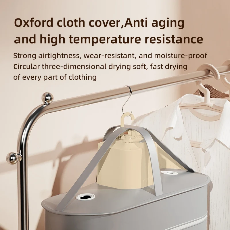 Foldable Portable Clothes Dryer Clothes Home Cabinet Floor Machine Laundry Dryers Warm Air Dryer Electric Heater Dual use 6