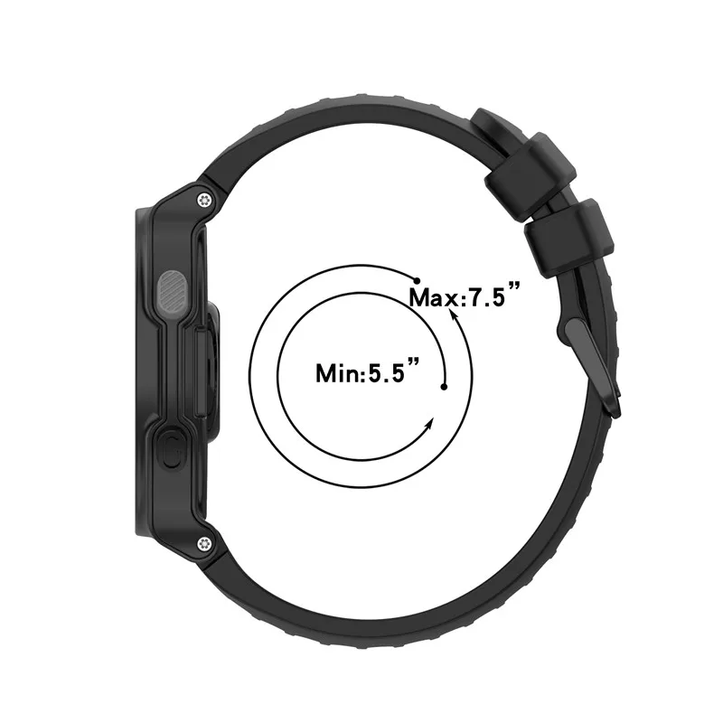 Durable Rubber Strap for Smart Watch - Sport Wristband Replacement