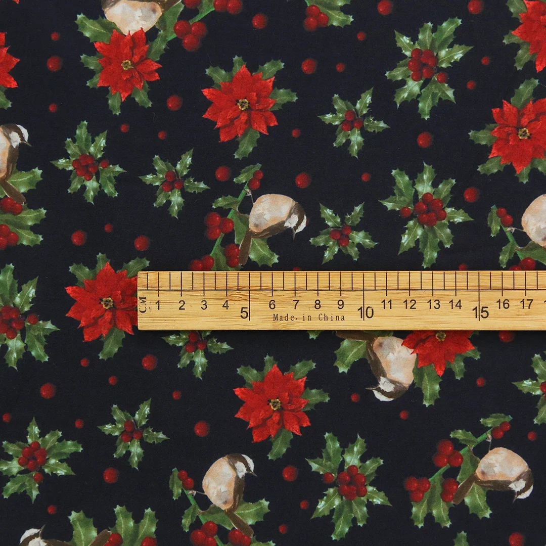 Christmas Cardinal Fabric 6