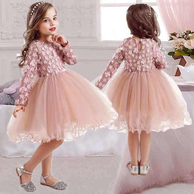 Vestido De Fiesta Para Niñas Navidad Ropa De Niños Informal de 3 6 y 8 Años  2023