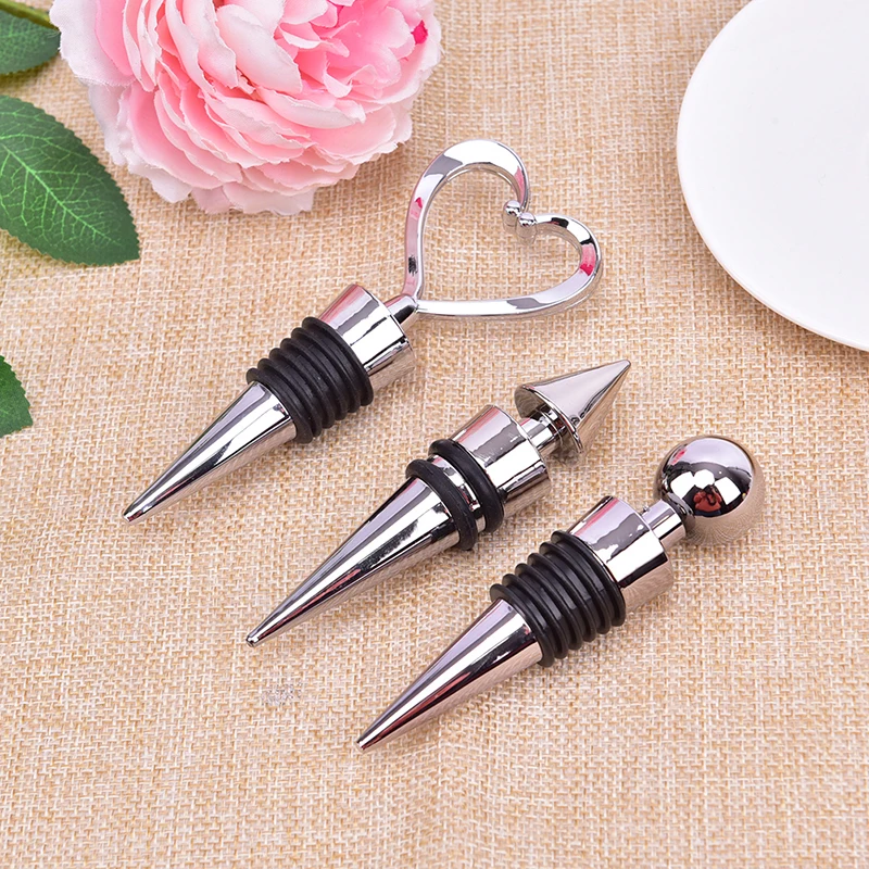 Description Picture 3 of itemElegant Heart Shaped Red Wine Champagne Wine Bottle Stopper Creative Wine Bottle Plug Valentines Wedding Gifts