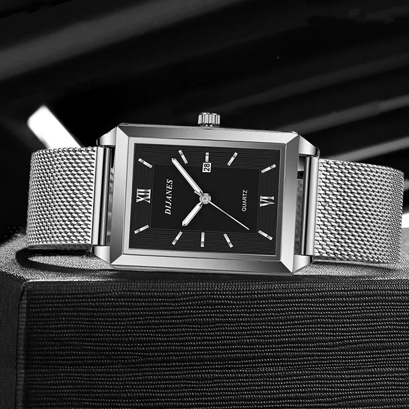 الرجال رقيقة جدا الفولاذ المقاوم للصدأ شبكة حزام س...