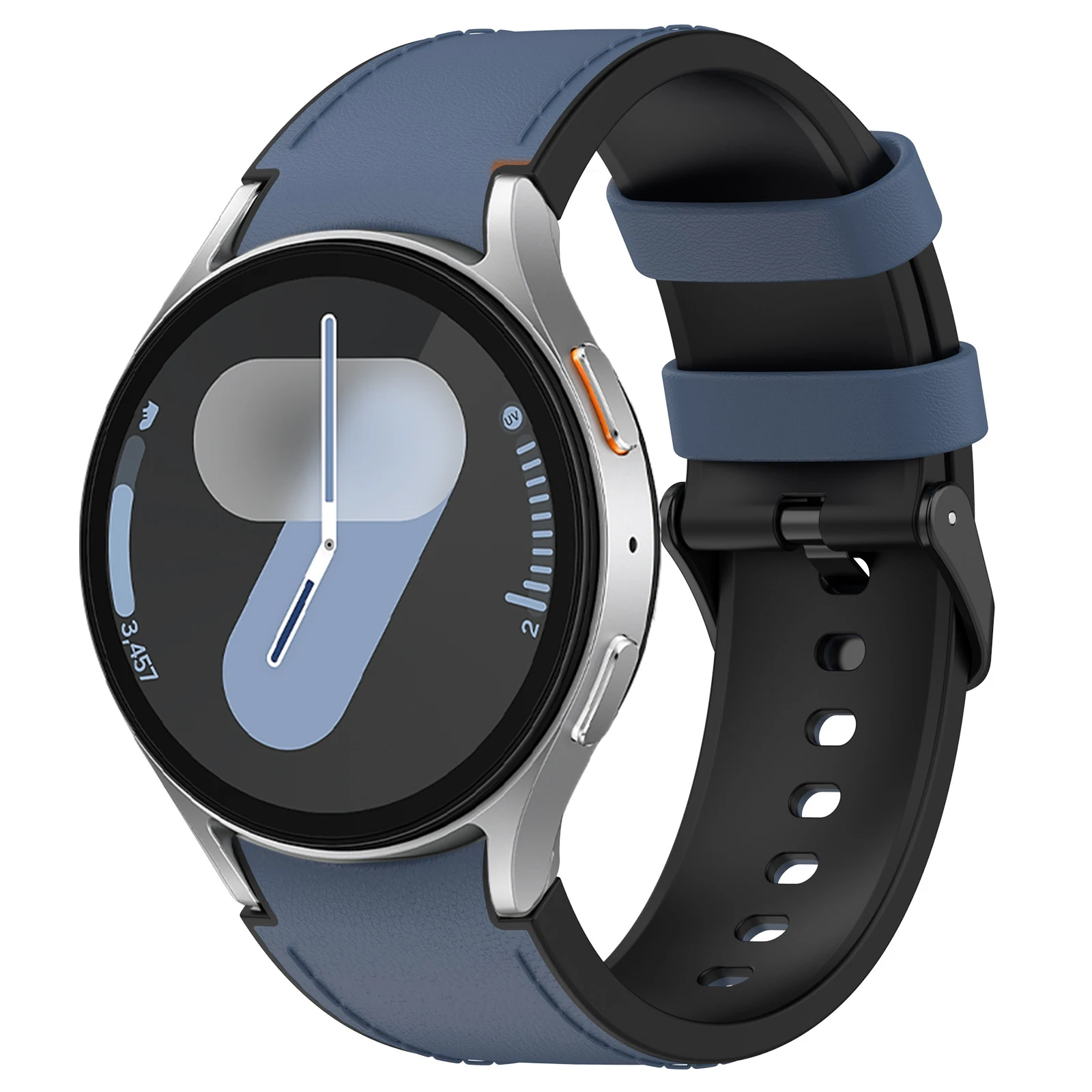 Premium No-Gap Leather & Silicone Strap