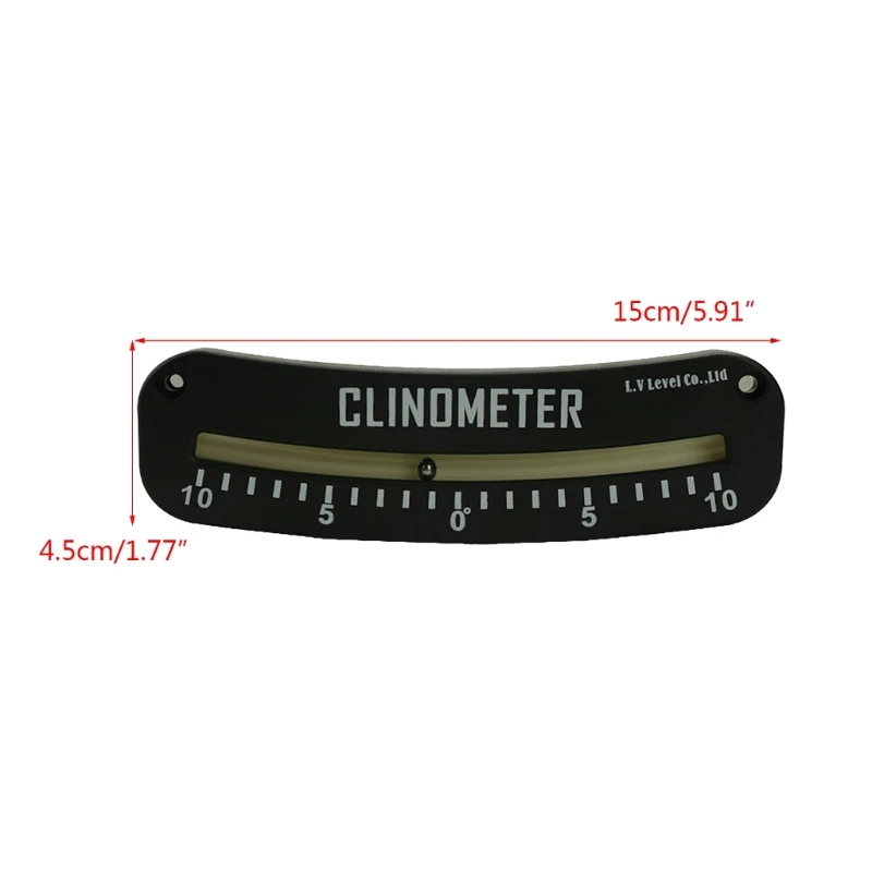 Inclinometer Level Gauge for Off-Road Vehicle Truck RV Camper Trailer or Boat