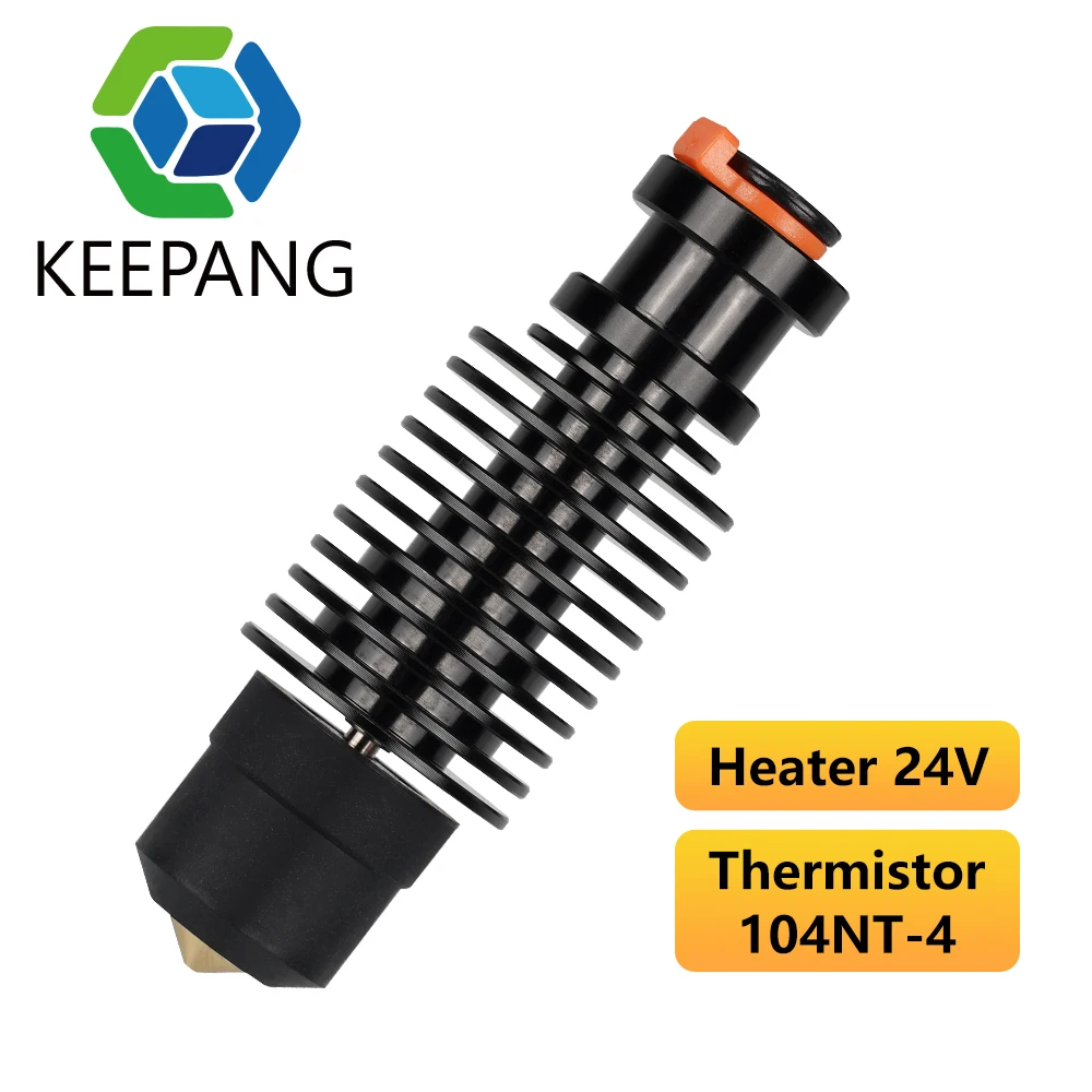 Kee Pang  V6 Hotend 24V 50W Quick Heating Ceramic Heating Core Print Head for DDE DDB Extruder Ender 3 CR10 MK3S 3D Printer c trianglelab® 115w high power chc® pro k500 kit ceramic heating core quick heating for ender 3 volcano hotend cr10 mk3s blv