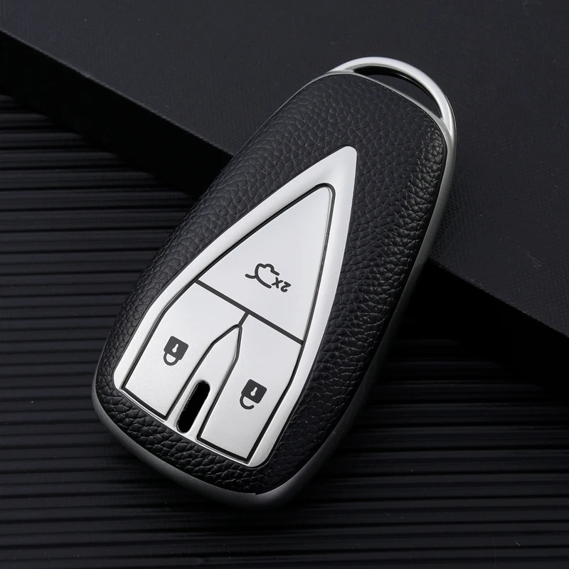 TPU Leather Shell Fob Car Key Case Cover for Changan UNIT UNIK CS35PLUS CS55 PLUS CS75 PLUS Oshan X7 X5 Car Accessorie