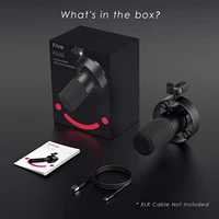 FIFINE Dynamic USB/XLR Microphone with Gain Knob/Touch-mute/Headphone Jack,Recording Mic for PC Sound Card Streaming-K688W White 6