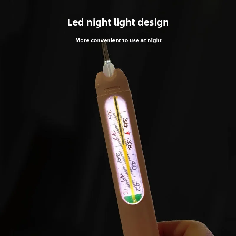 New Intelligent Anti Drop Cover Glass Thermometer Protective Cover Thermometer Anti Drop Cover with Ligh